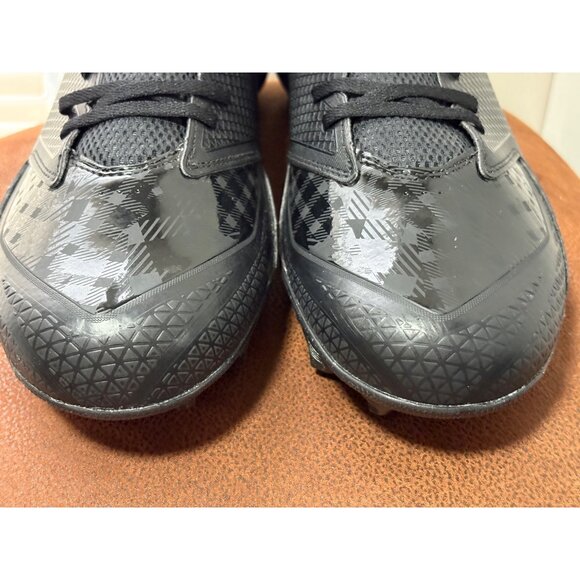 Adidas Men's Football Cleats Iron-Skin High Top Black & Silver Big Size US 16 - Picture 2 of 12